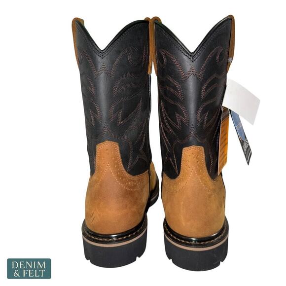 Cody James 11” Waterproof Composite Toe Work Boots Men’s Size 9D Tan NEW - Picture 11 of 14